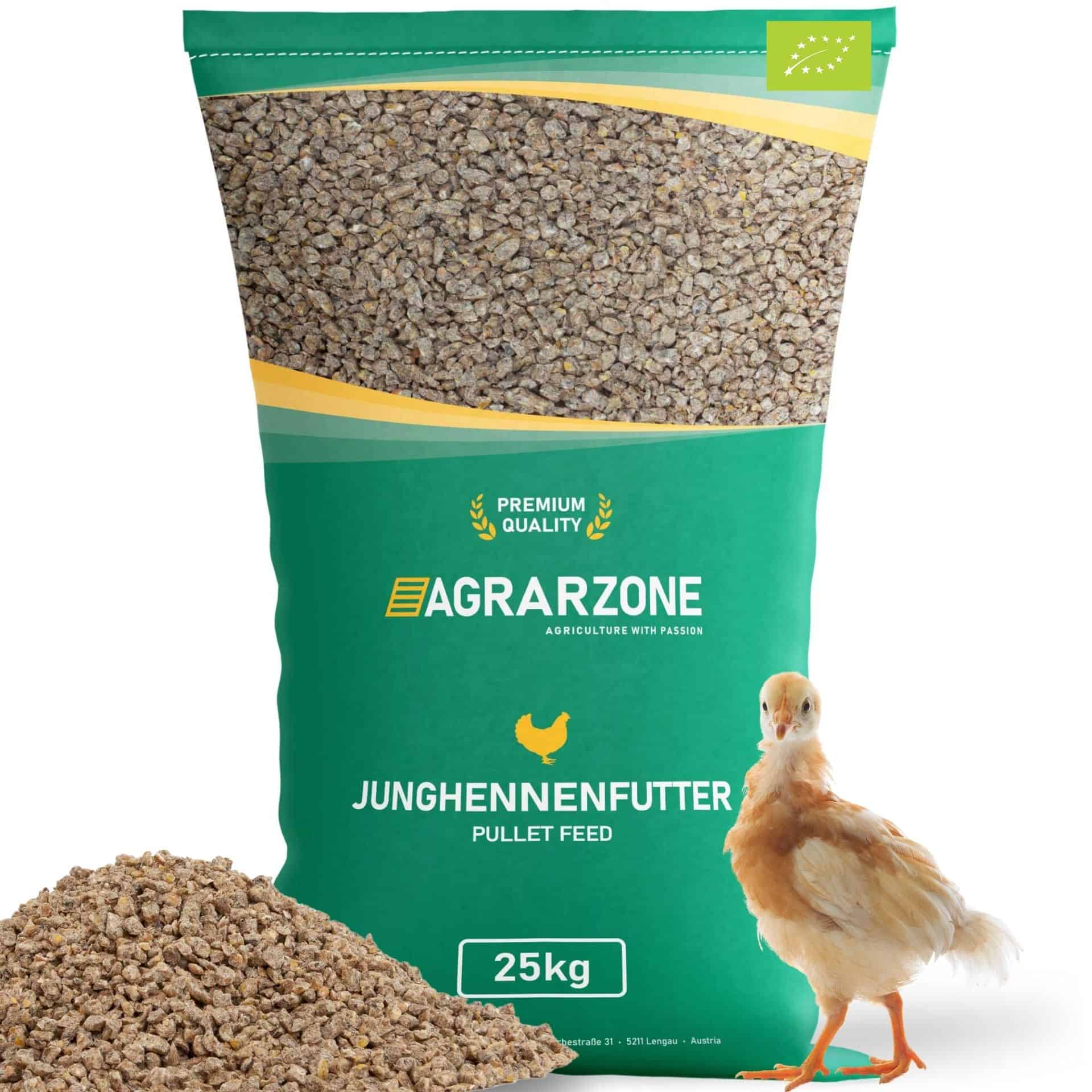 Aliment Bio Agrarzone pour poulettes en pellets 25 kg